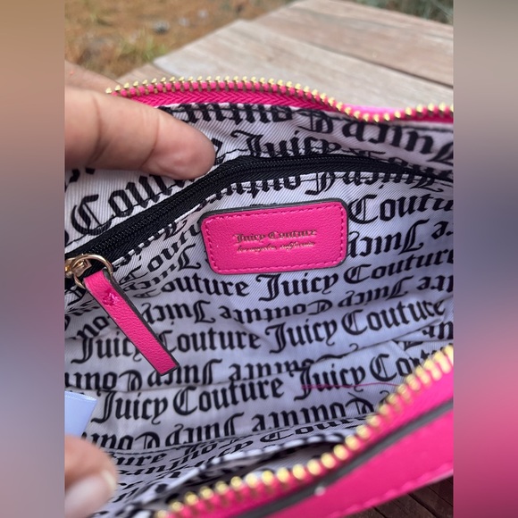 Juicy Couture Y2K Pink Bag Bundle & Gold Tone Earrings & Scrunchies NEW - Picture 6 of 10